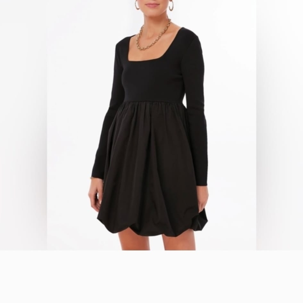 Elegant Black Long Sleeve Dress